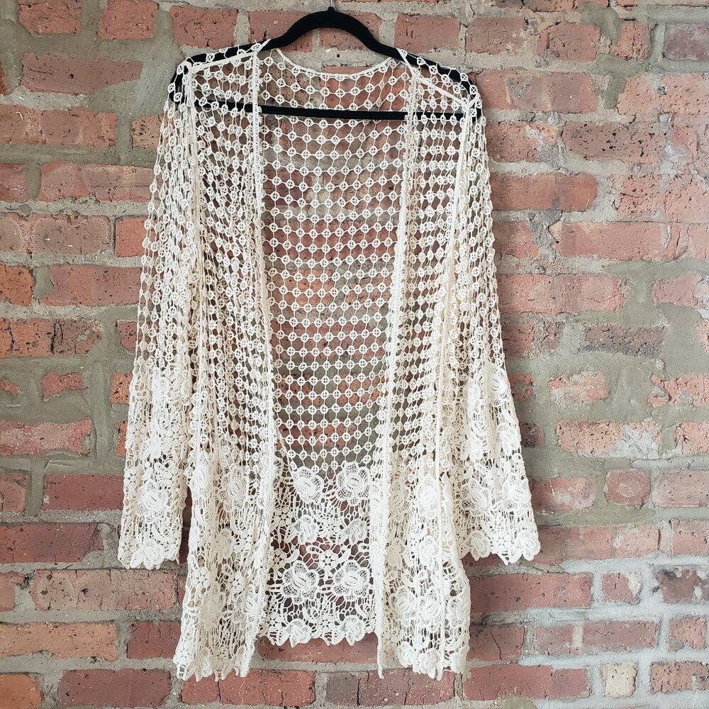 Boho lace cardigan kimono